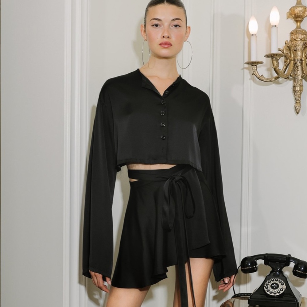 Orseund Iris drop shoulder silk shirt